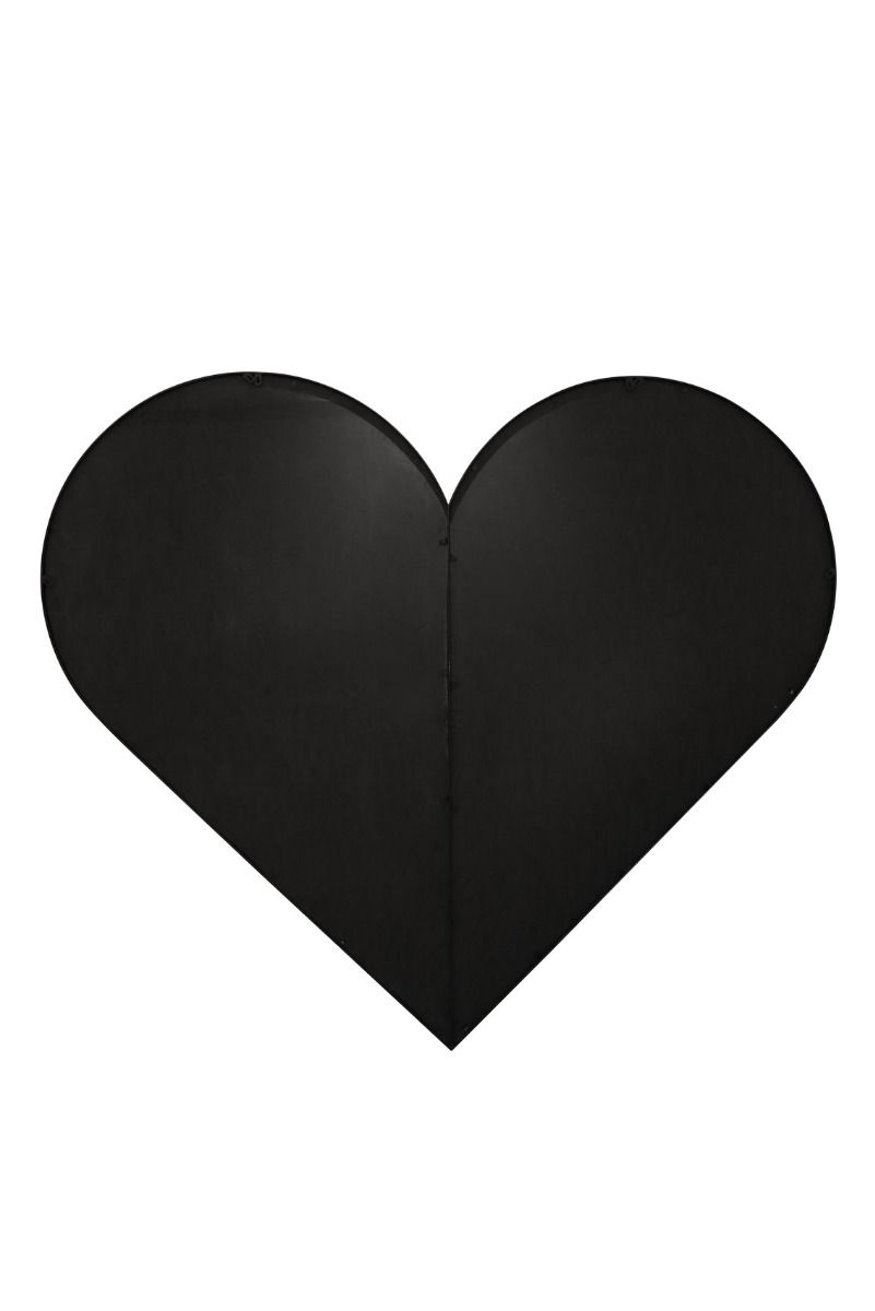 MirrorOutlet Black Metal Framed Heart Shaped Wall Garden Mirror (180CM X 180CM) 6