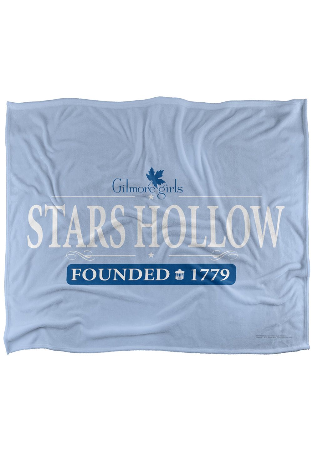 Warner Brothers Gilmore Girls Stars Hollow Logo Silky Touch Super Soft Throw Blanket in White