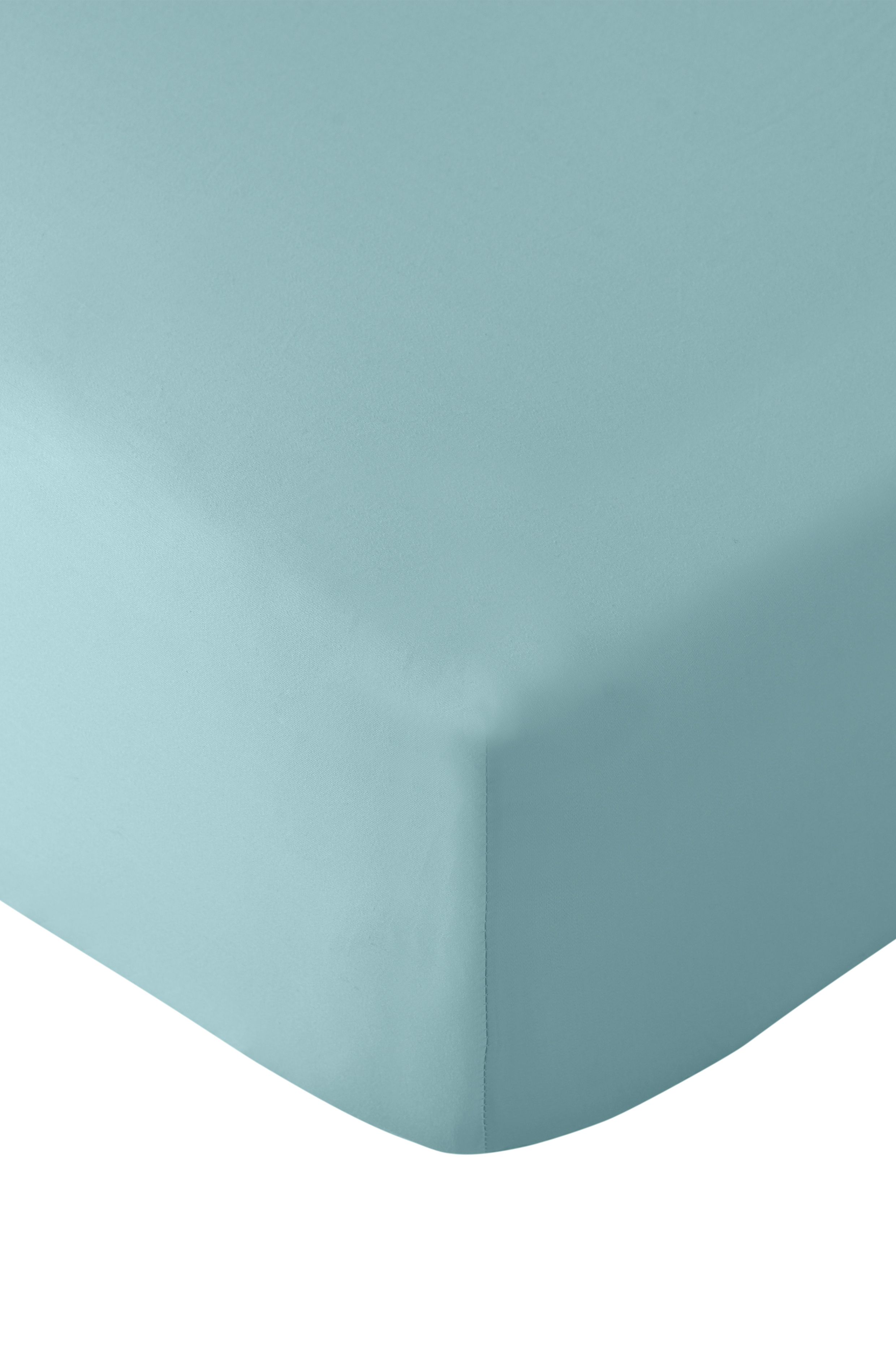 Catherine Lansfield So Soft Non Iron Fitted Sheet in Duck Egg Blue 2