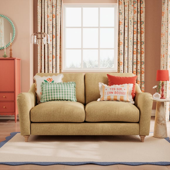 Hattie Slub Faux Linen 2 Seater Sofa