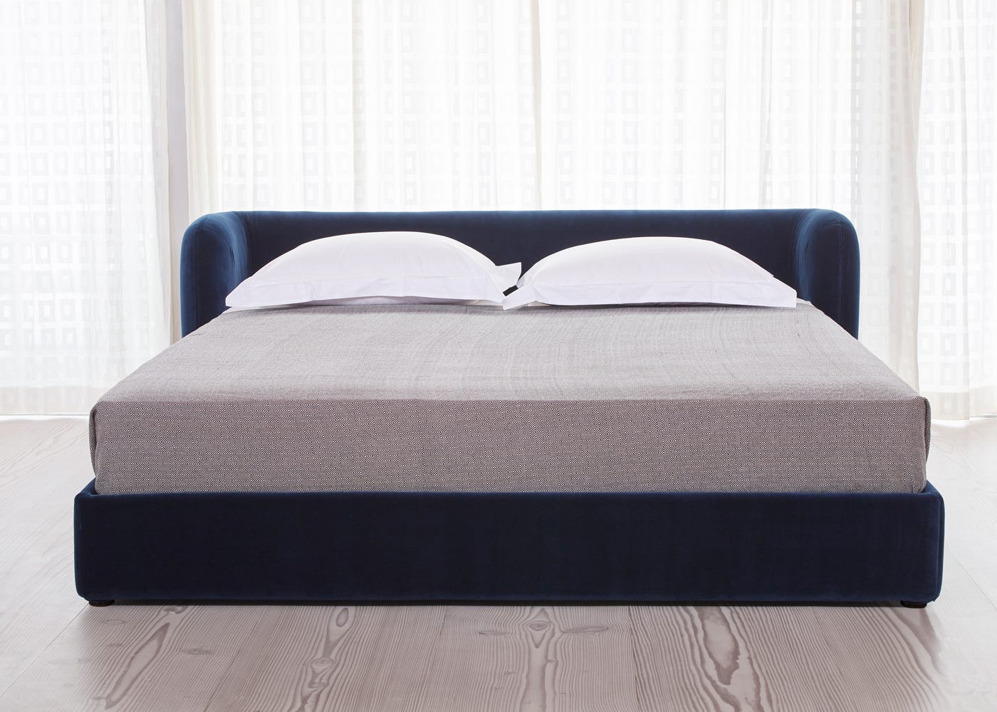Scp Group Bed Double Broad Weave Pebble 2