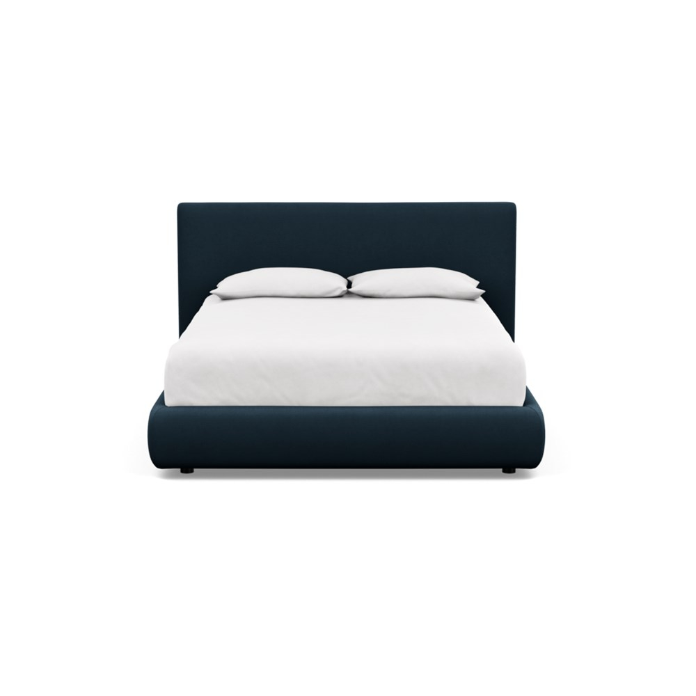 Heal's Alba Bed Double Siena Cotton Deep Sea