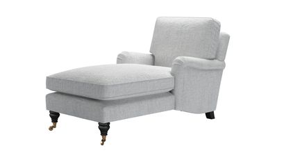 Bluebell Chaise Armchair in Koala Chelsea Linen - sofa.com