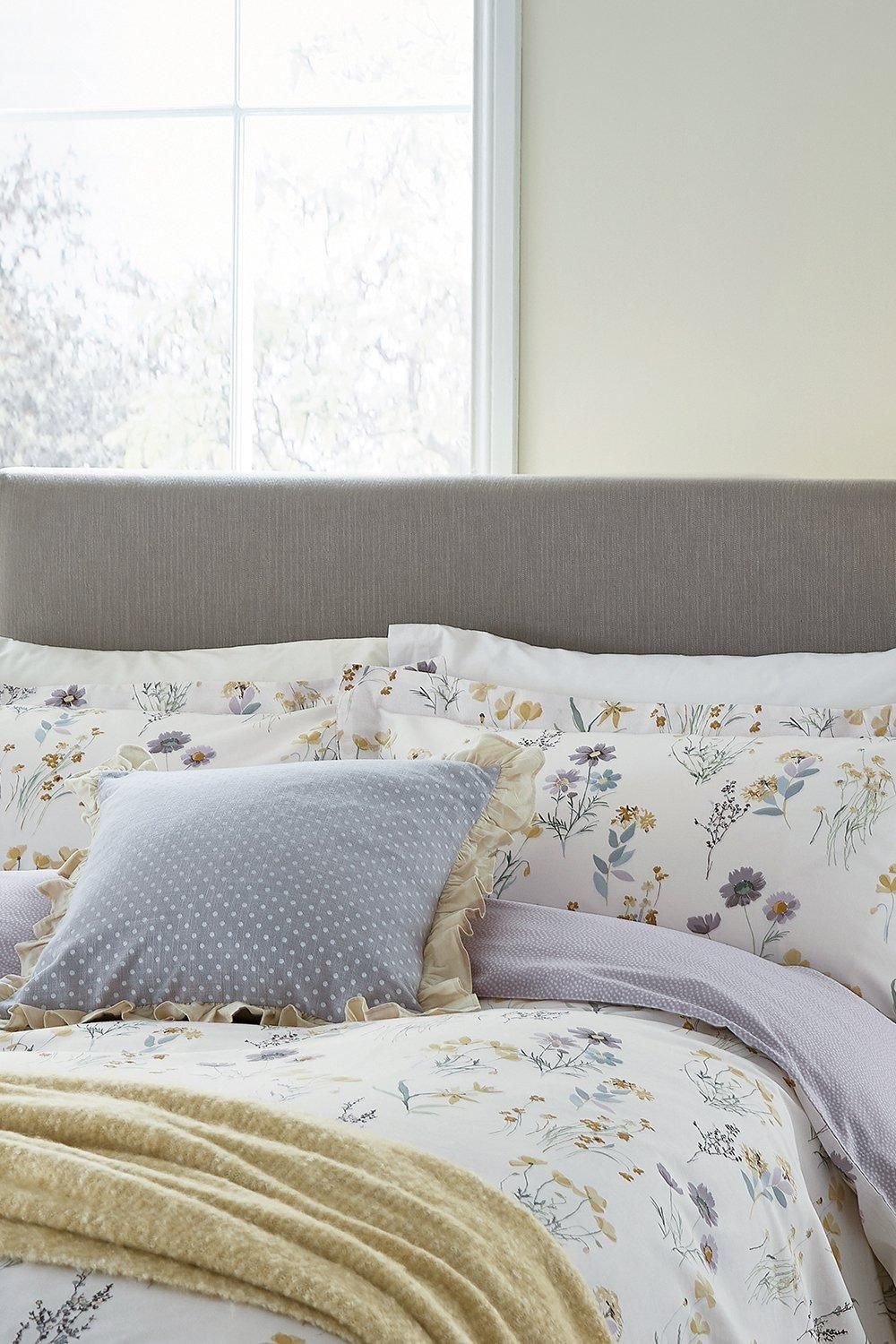 Helena Springfield 'Ness' Cotton Cushion in Lilac 3