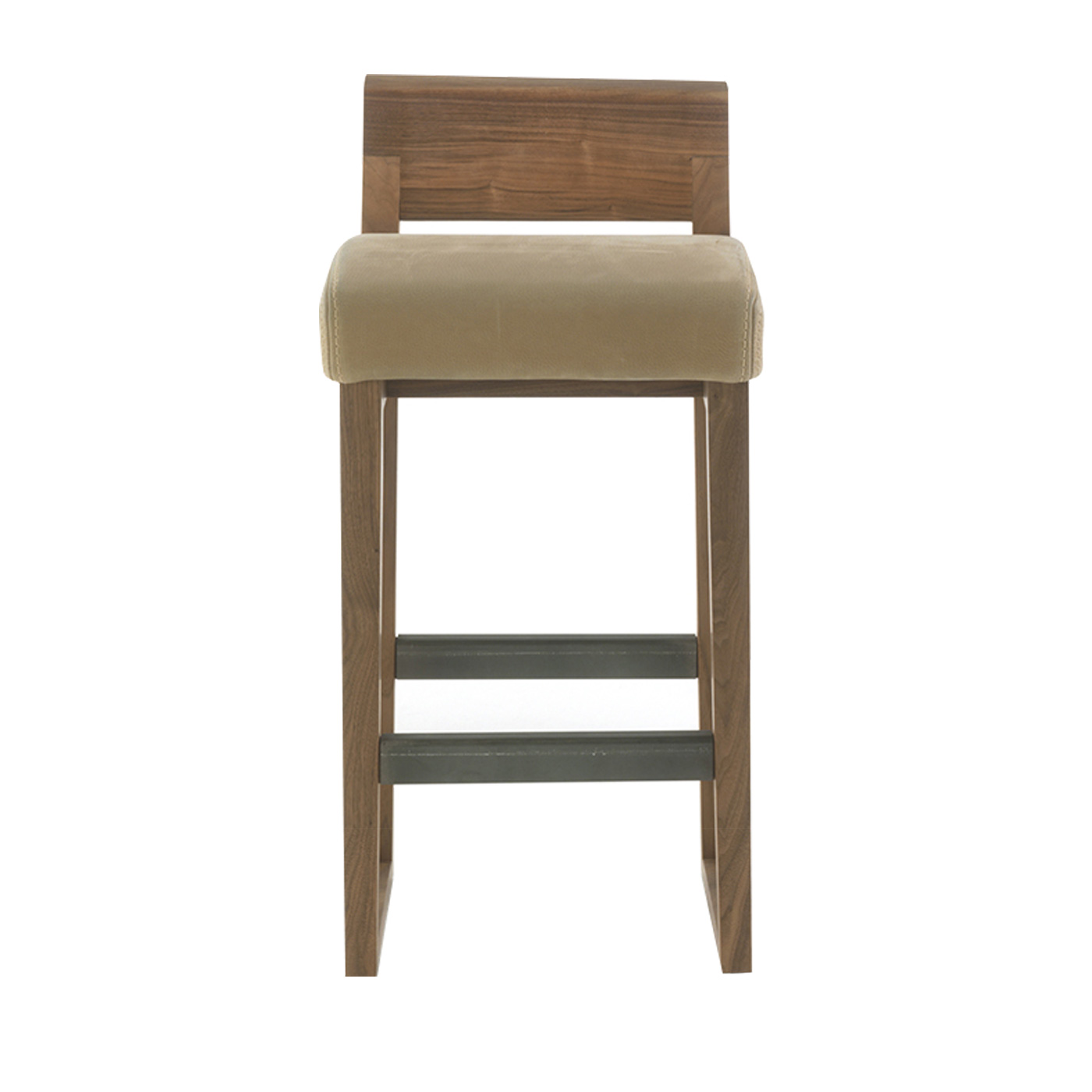 Riva 1920 Dino Hi Stool Kanyon Leather Walnut 88cm