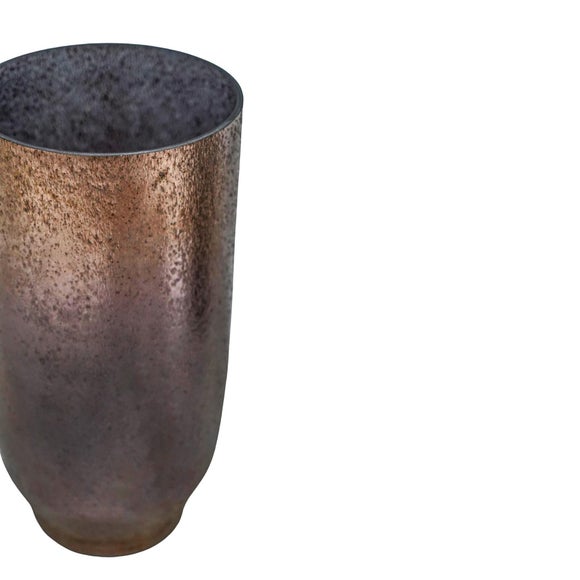 Opulent Tall Metallic Glass Vase 3