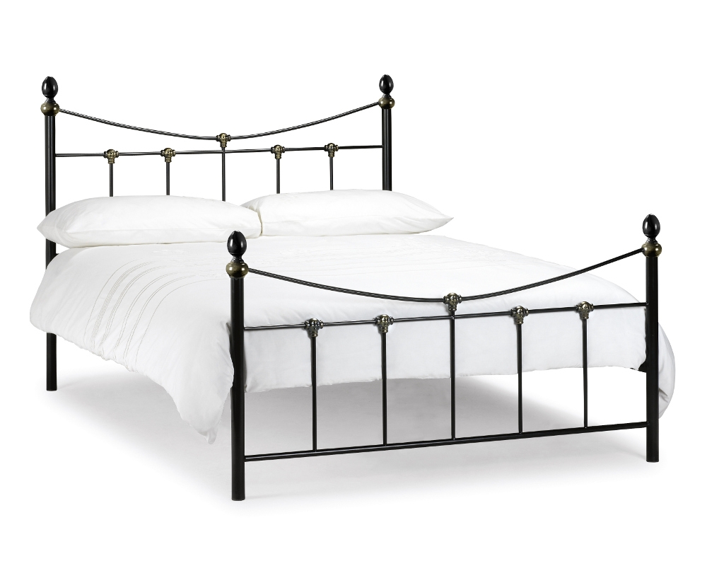 Rebecca Black Metal Bed Frame - 3ft Single