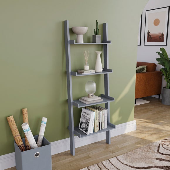 York 4 Tier Ladder Bookcase