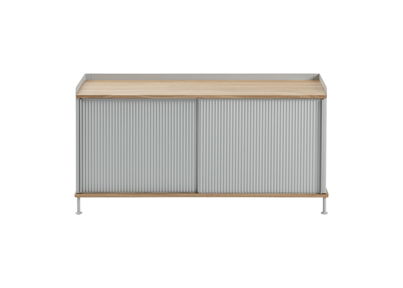Muuto Enfold Low Sideboard Grey and Oak