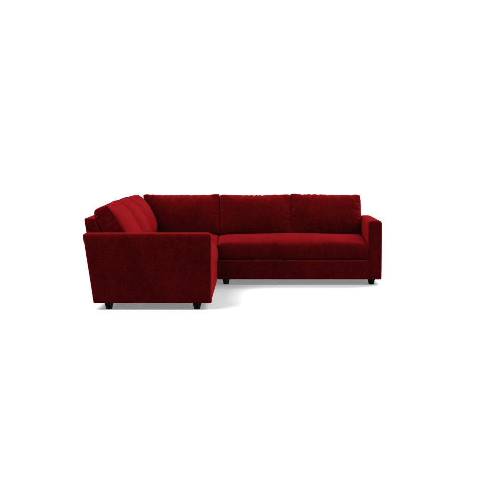 Heal's Nimbus II Large Corner Sofa Smart Luxe Velvet Mulberry