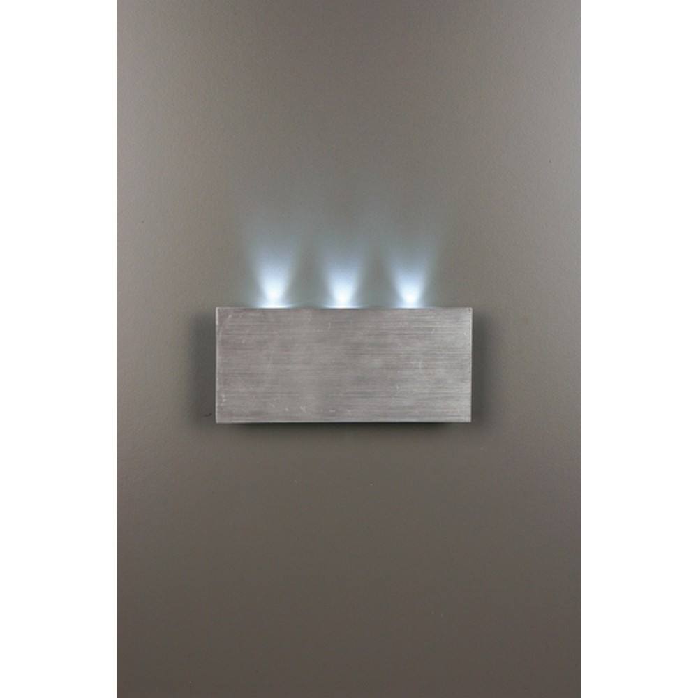 Netlighting Guideme 3 Light Wall Uplight Aluminum in Grey