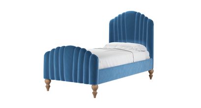 Bella Single Bed in Bahama Cotton Matt Velvet - sofa.com