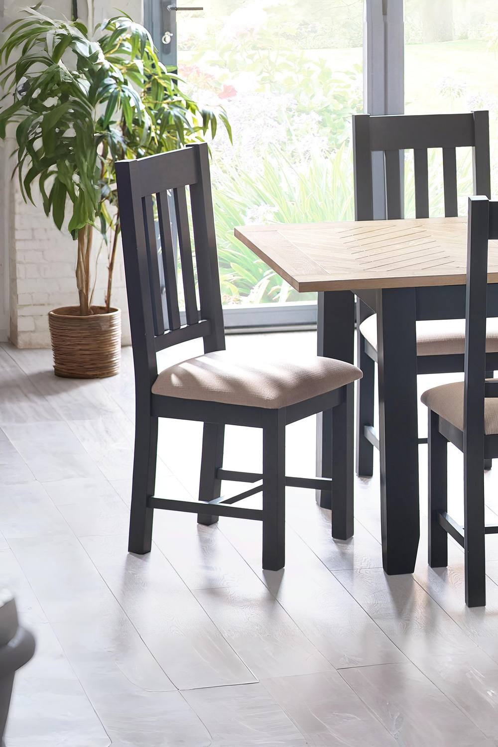 Julian Bowen Bordeaux Dining Chair (Set of 2) in Dark Grey