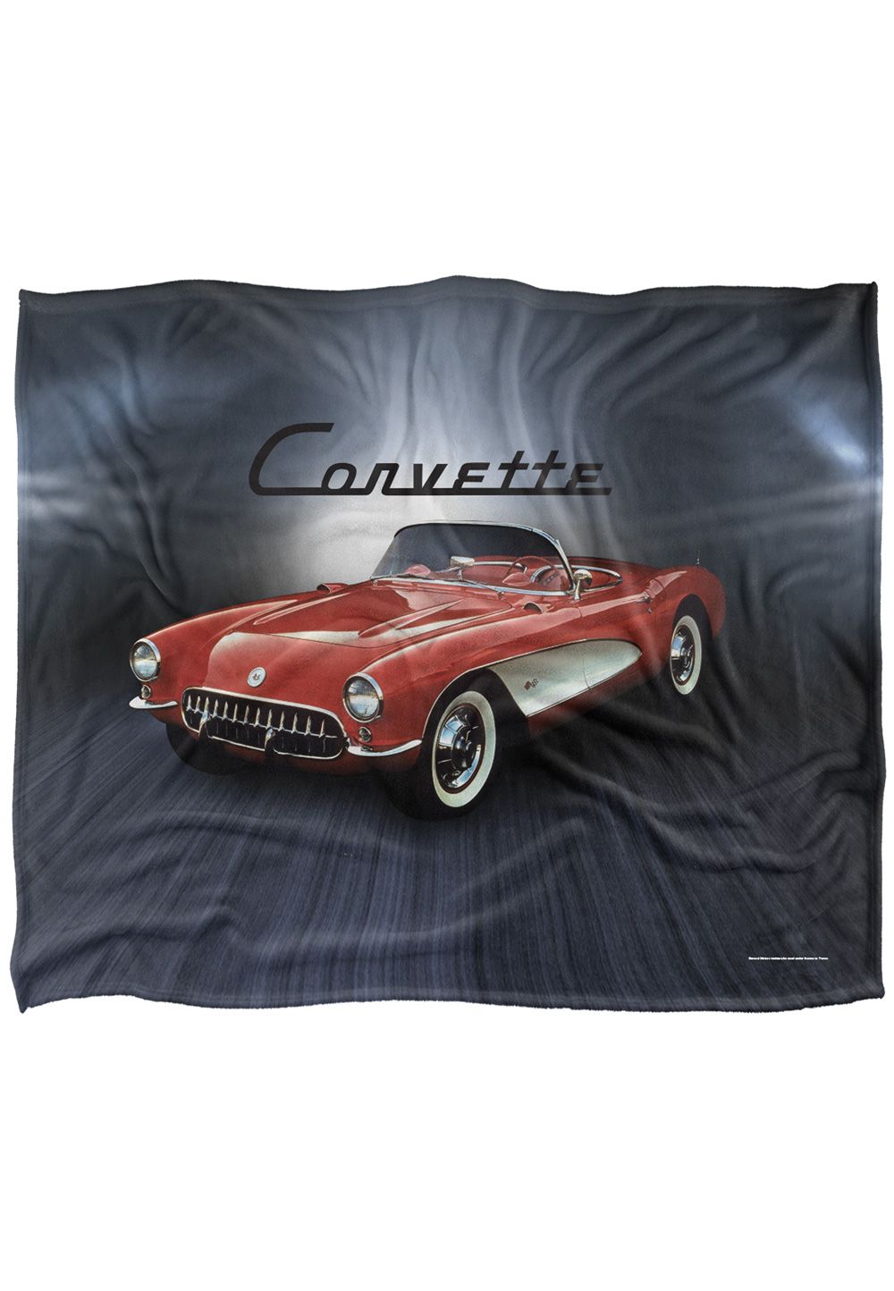 Chevrolet Corvette Shine Silky Touch Super Soft Throw Blanket 152 X 127 cm in White