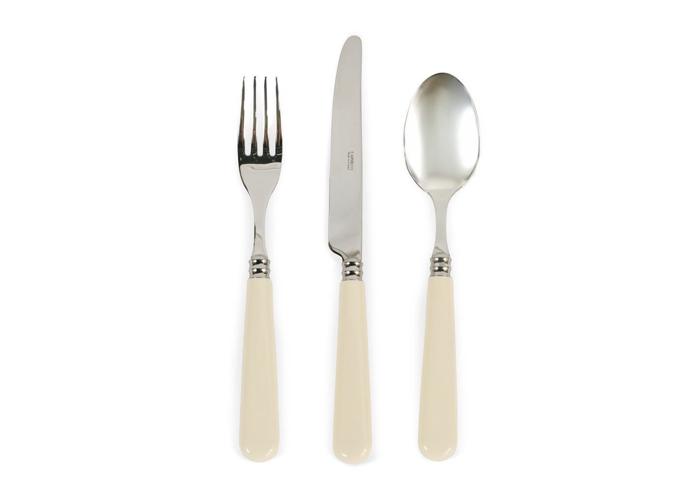 CAPDECO Bistro Cutlery 12 Piece Set Cream