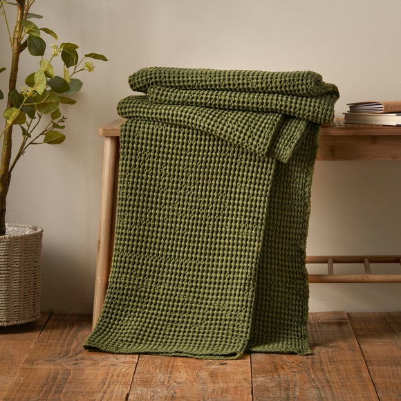 Pineapple Elephant Jaipur Waffle Throw Blanket 150cm x 200cm