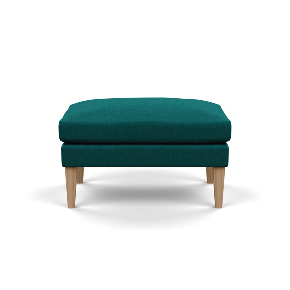 Heal's Wallis Ottoman Brushed Cotton Pine Tinted Ash Feet