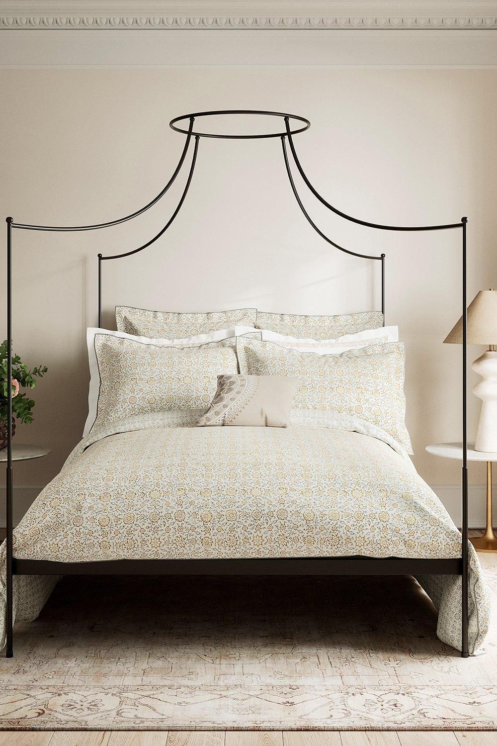 V & A 'Kerala Cotton' Duvet Cover in Light Beige