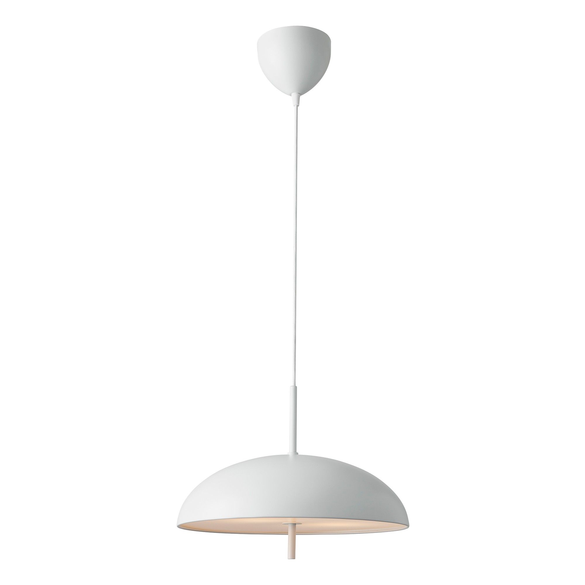 Nordlux Premium Indoor Pendant Light White Metal E27 Diffused - Mains Powered, IP20
