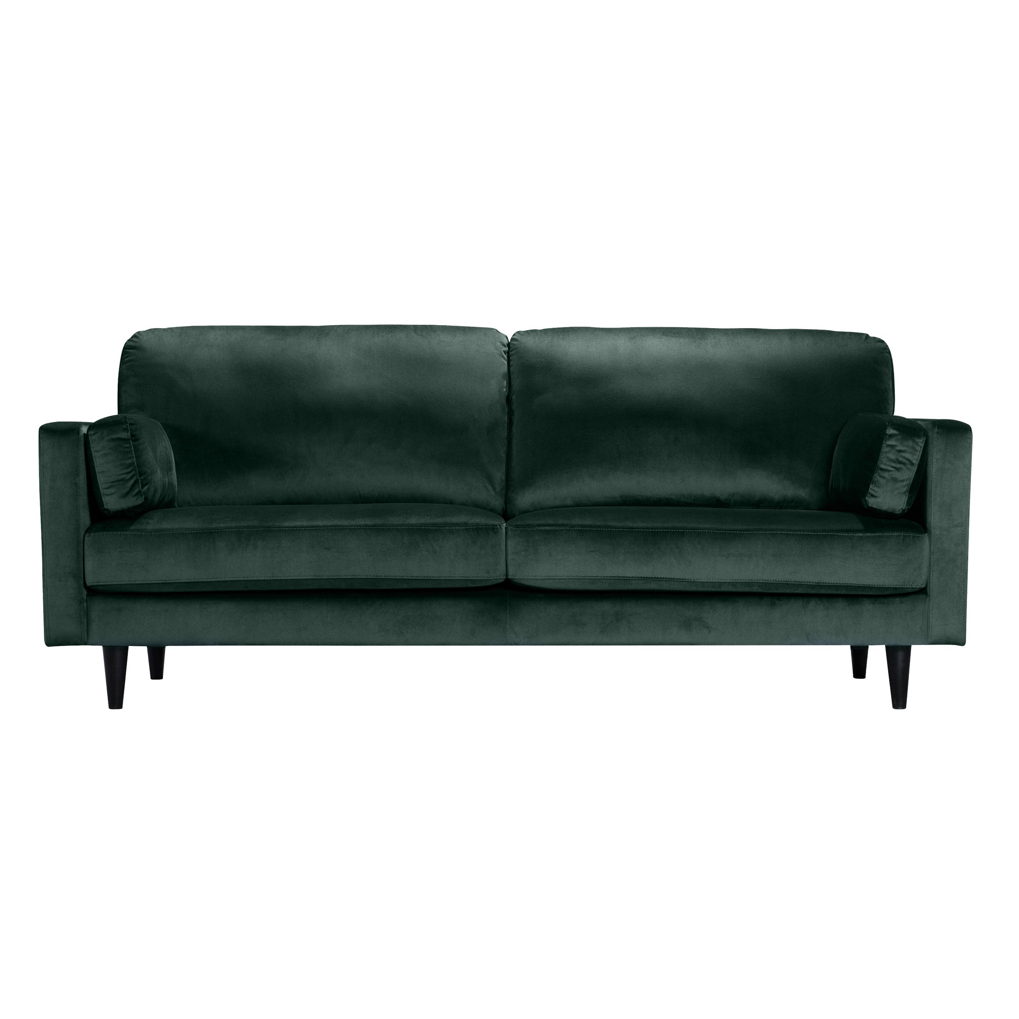 Sheldon Velvet 3 Seater Sofa Green