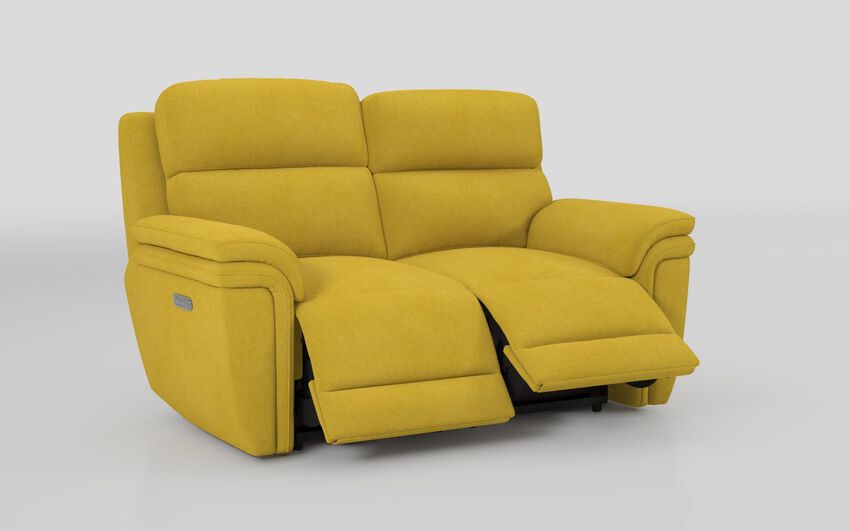 Green Fabric Maer 2 Seater Power Sofa with Power Head Tilt & Lumbar