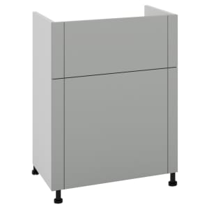Wickes Winsford Dust Grey Slimline Depth Toilet Unit - 600mm