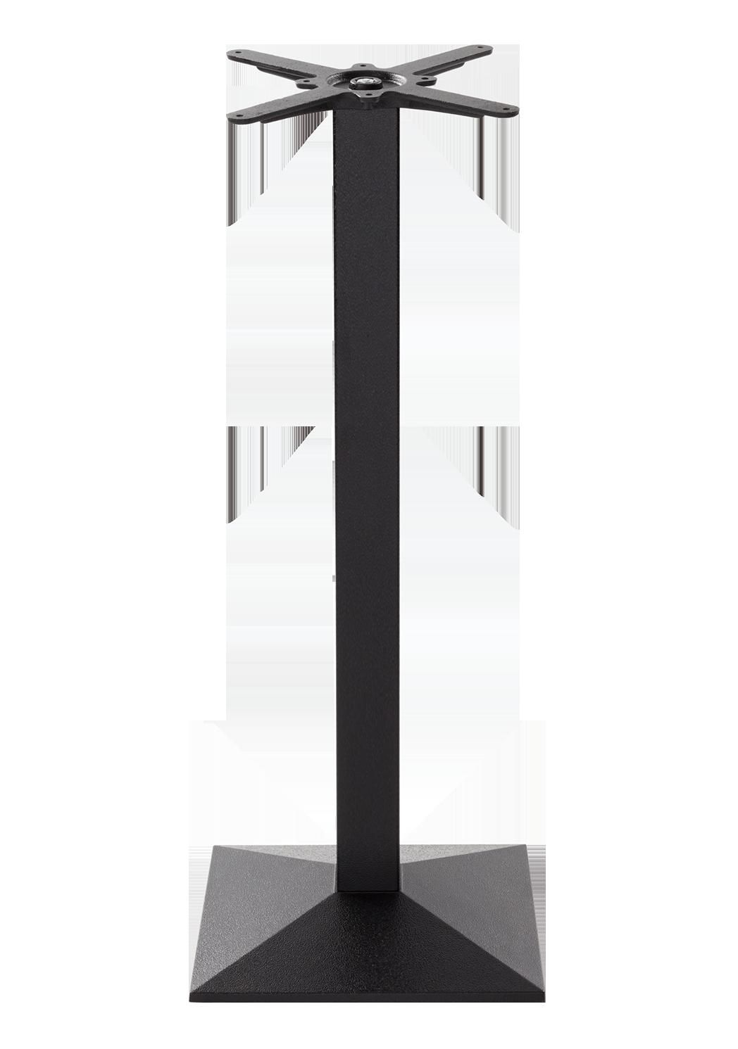 netfurniture Black cast iron pyramid table base - Medium 1050 mm