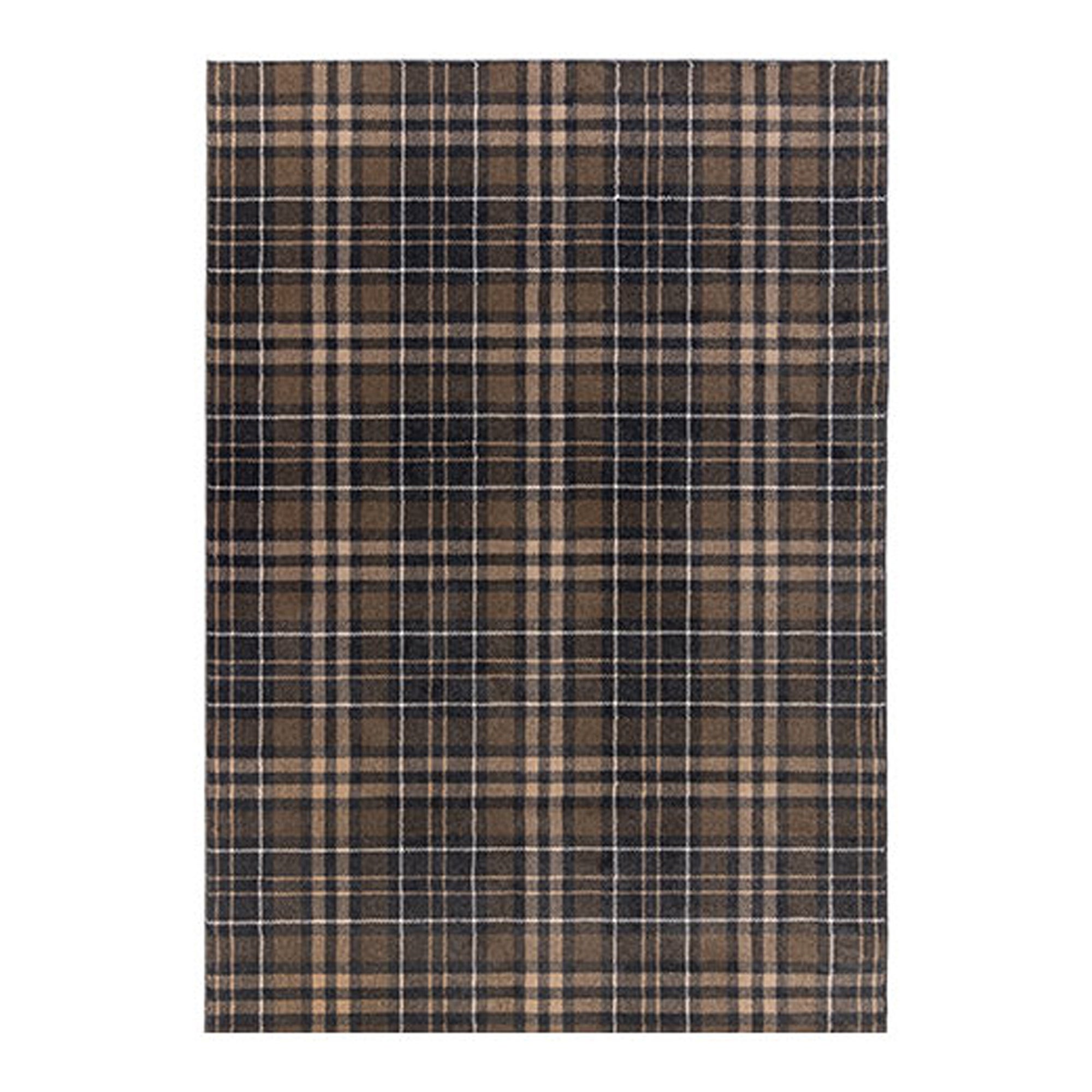 Kilbirnie Rug Grey, Brown and White