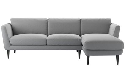 Holly Medium RHF Chaise Sofa in Pumice House Plain Weave - sofa.com