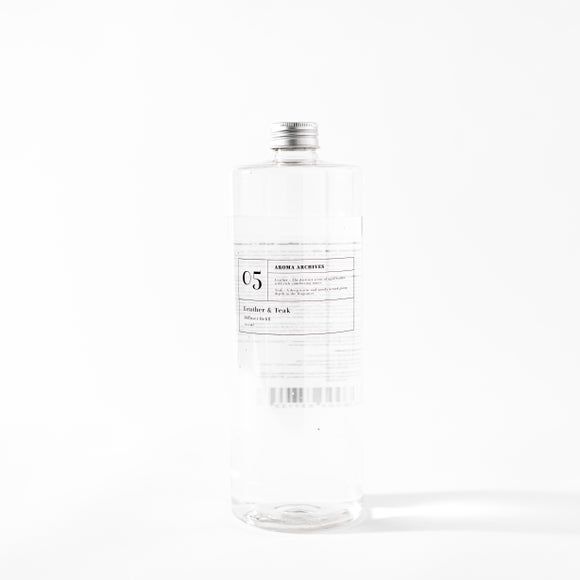 Aroma Archives No.5 Leather & Teak Diffuser Refill