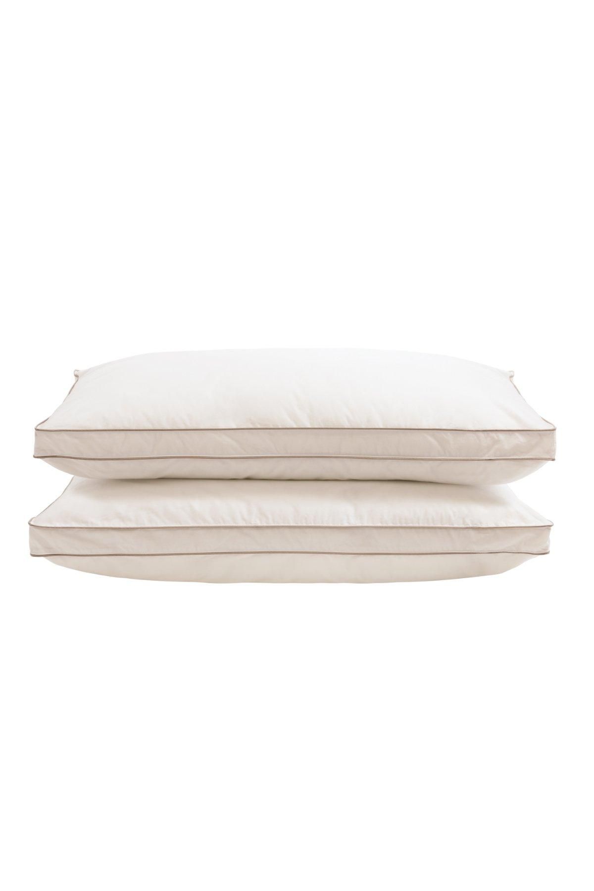 Soak&Sleep Soft As Down Microfibre Standard Pillow Pair - Medium Firm in White