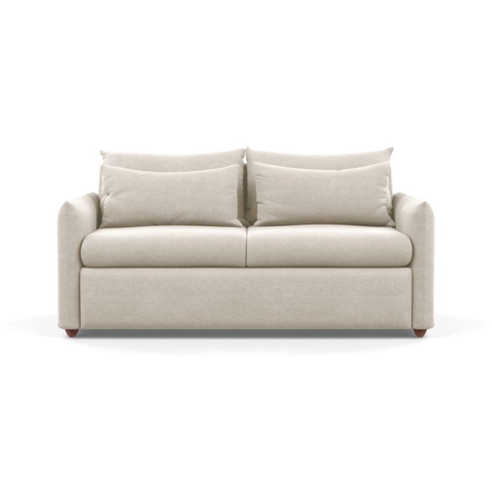 Heal's Pillow Sofa Bed Linen Hessian Chestnut Stain Feet