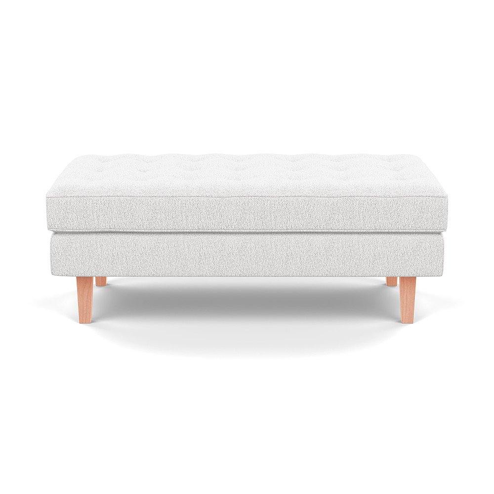 Heal's Hepburn Ottoman Loop Boucle Polar Natural