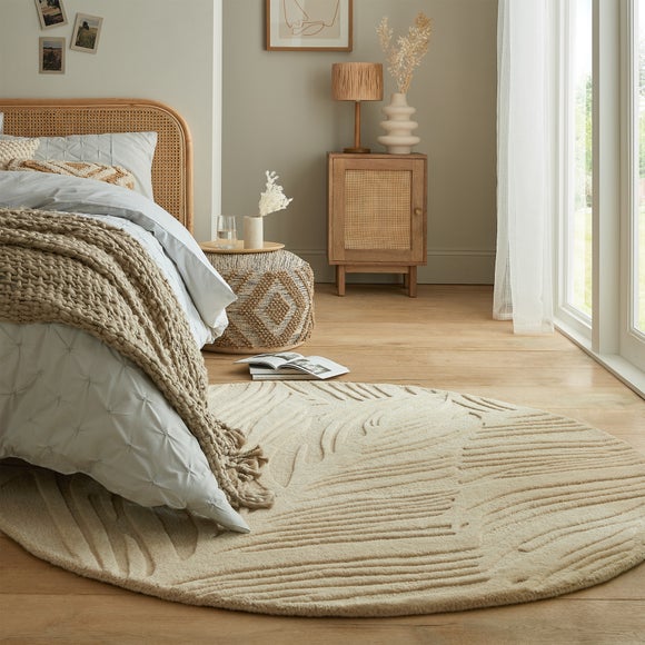 Lino Leaf Round Rug