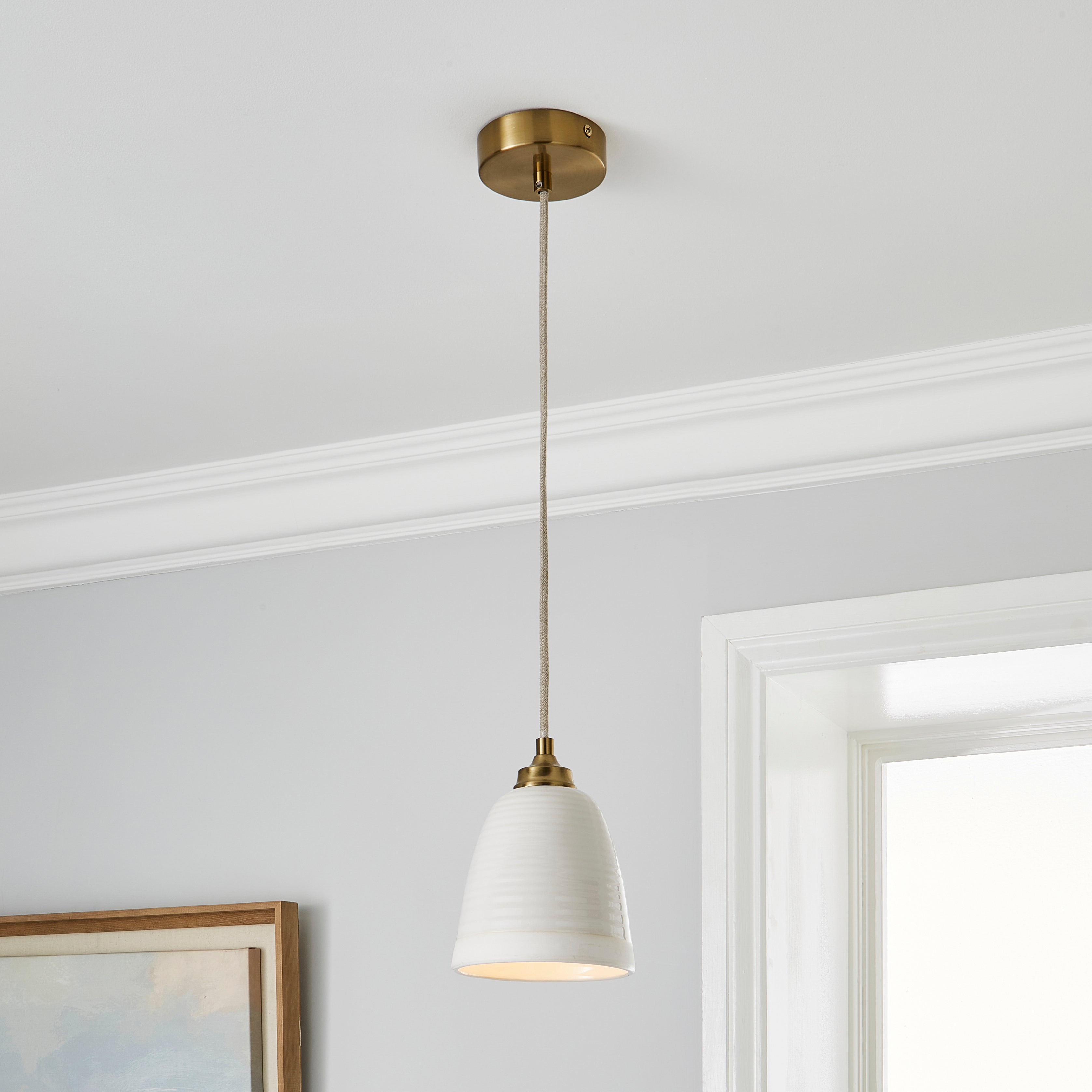 Churchgate Harby 1 Light 15cm Ceiling Fitting Gold