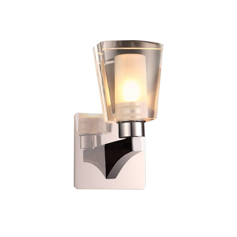 Netlighting Laurine Modern 1 Light Wall Lamp G9 in Silver