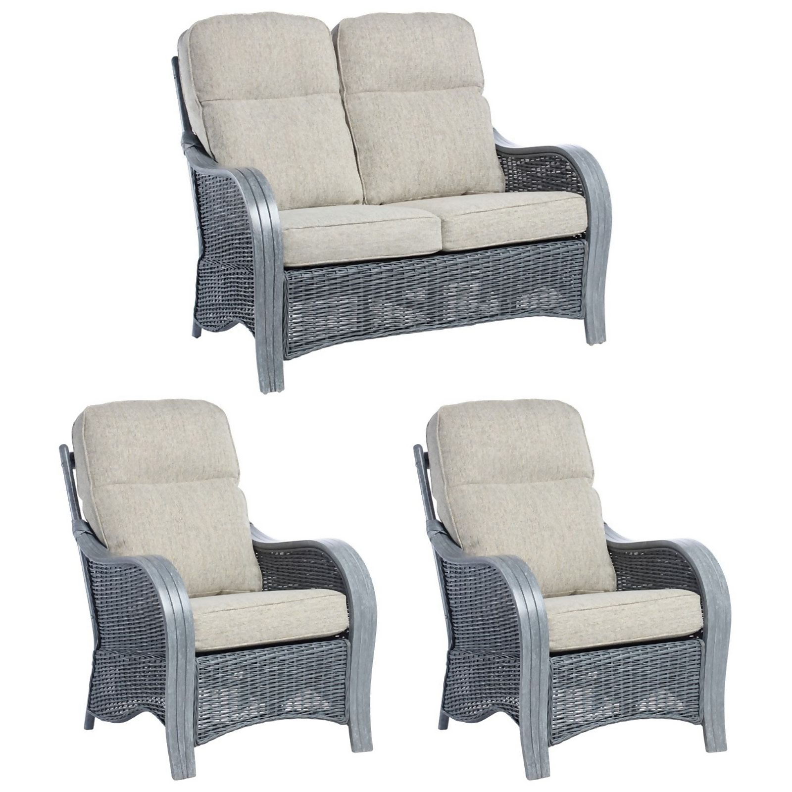 Turin Grey 2 Seater Suite