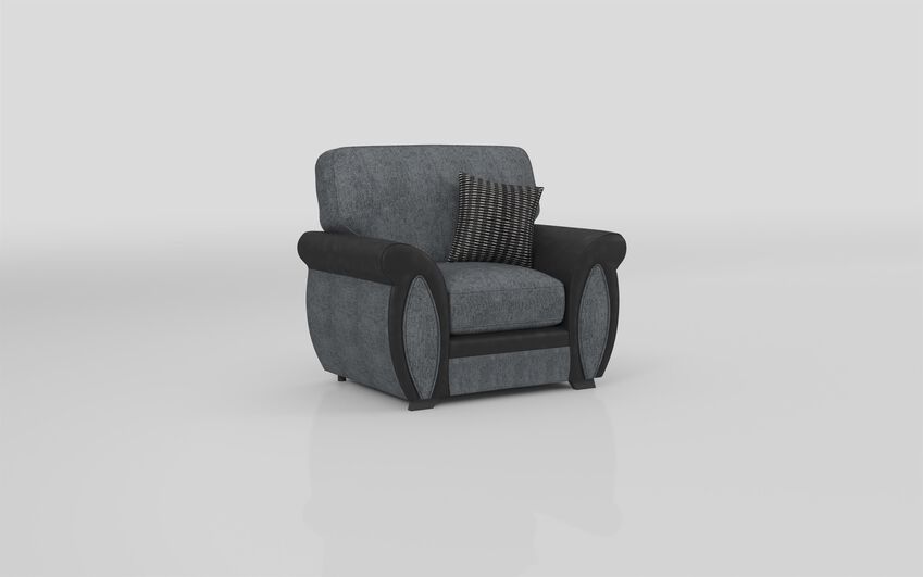 ScS Living Grey Maddie Fabric Standard Chair