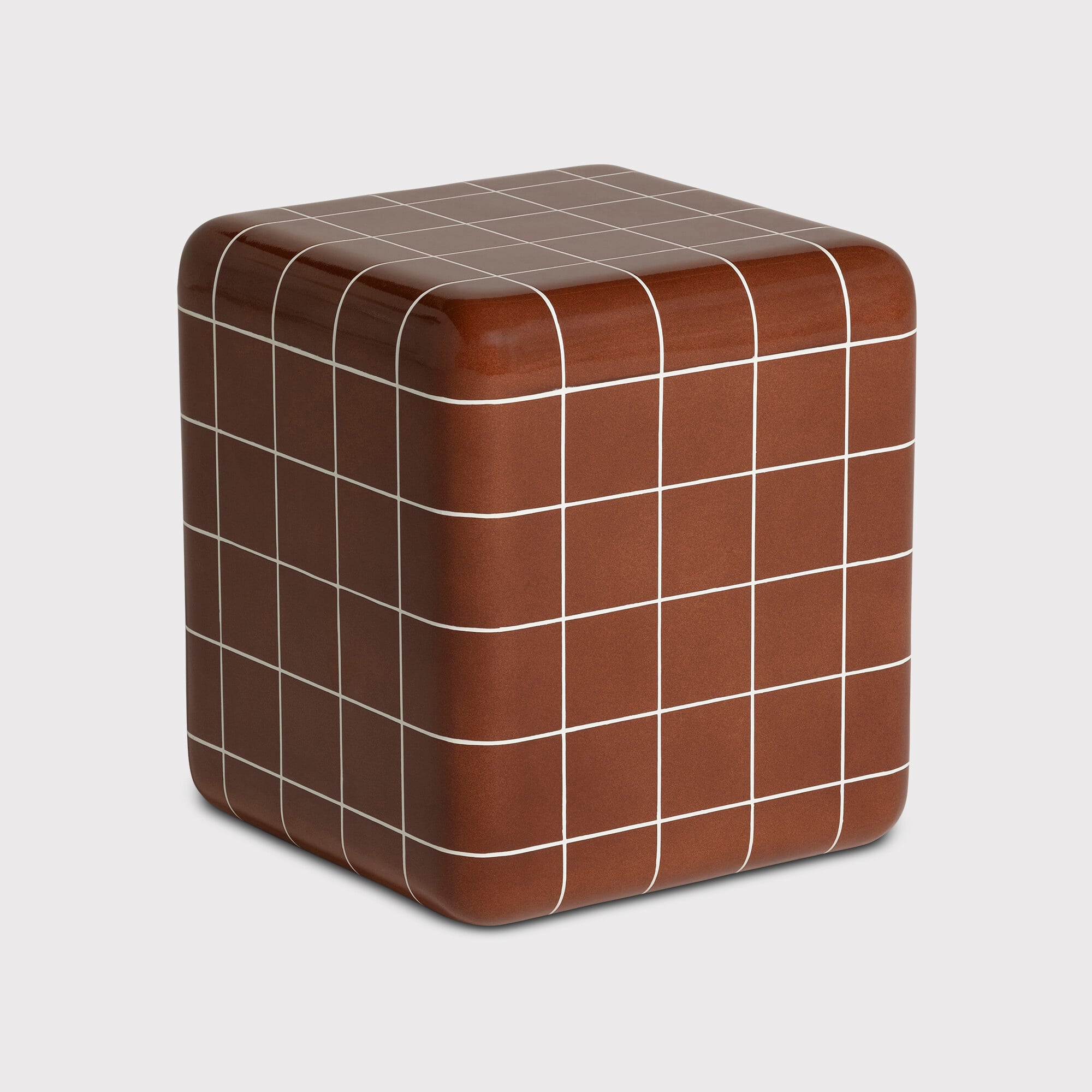 Rico Tiled Side Table, Red | Barker & Stonehouse