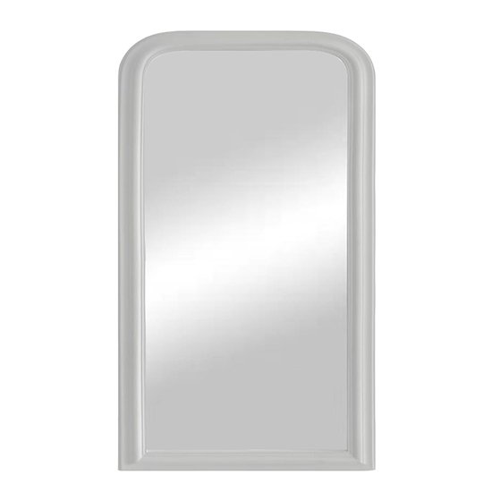Moncton Arched Bedroom Mirror In White