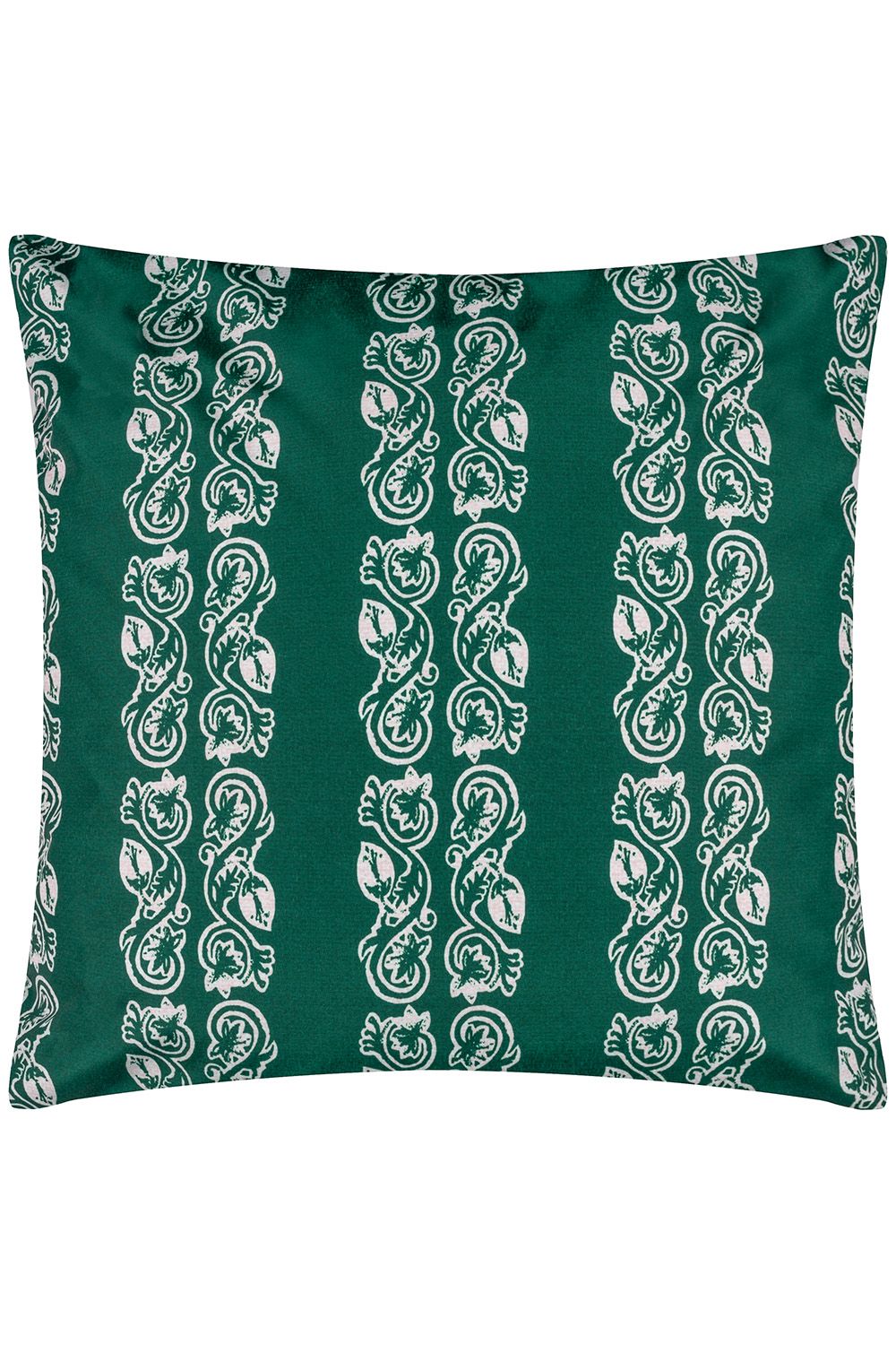 Paoletti Kalindi Stripe Water & UV Resistant Reversible Outdoor Cushion in Teal