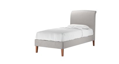 Thea Single Bed in Dove Smart Velvet - sofa.com