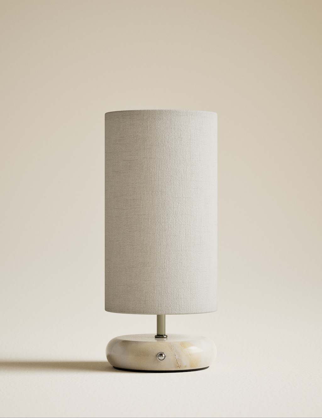 M&S Rechargeable Pebble Stone Effect Table Lamp Brown