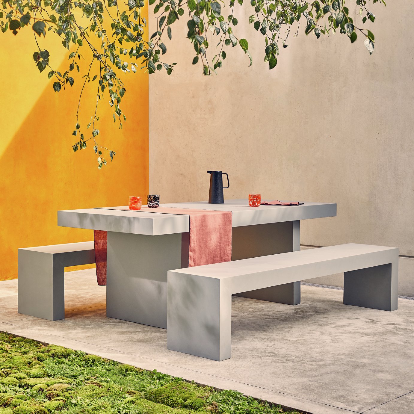 Habitat Tico 8 Seater Table and Bench Set