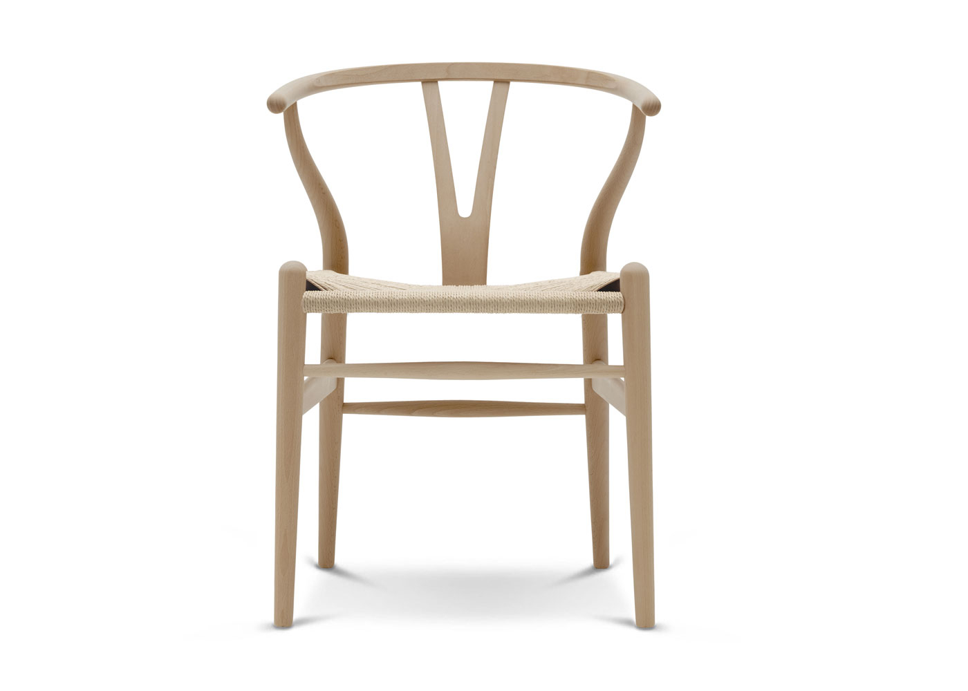 Heal's Wishbone Chair CH24 Oiled Beech Natural Paper Cord Seat