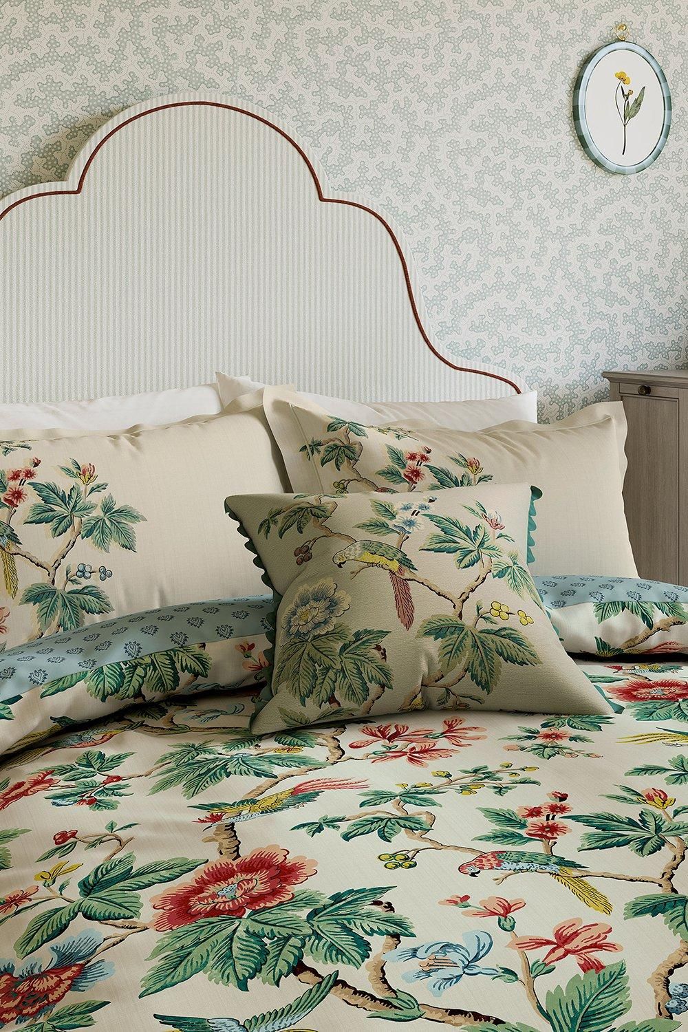 Sanderson 'Lophura' Cotton Cushion 3