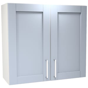 Wickes Ohio Hazy Blue Shaker Wall Unit - 800mm