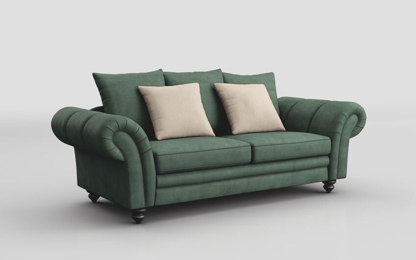 Fabric Sorbara 3 Seater Scatter Back Sofa