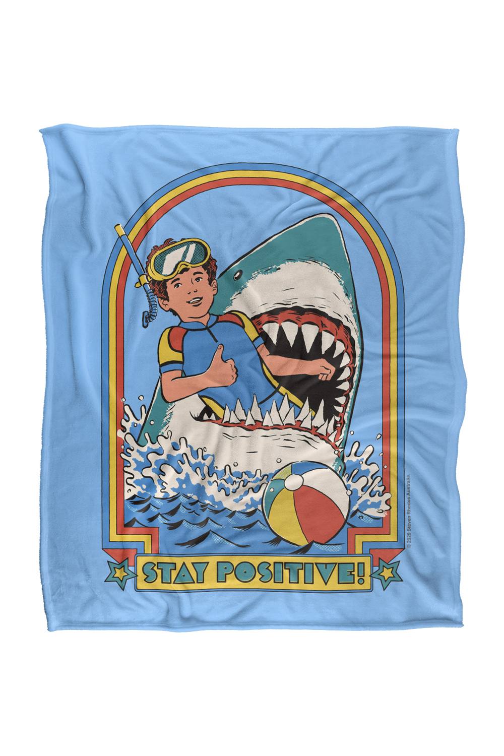 Steven Rhodes Stay Positive Silky Touch Super Soft Throw Blanket