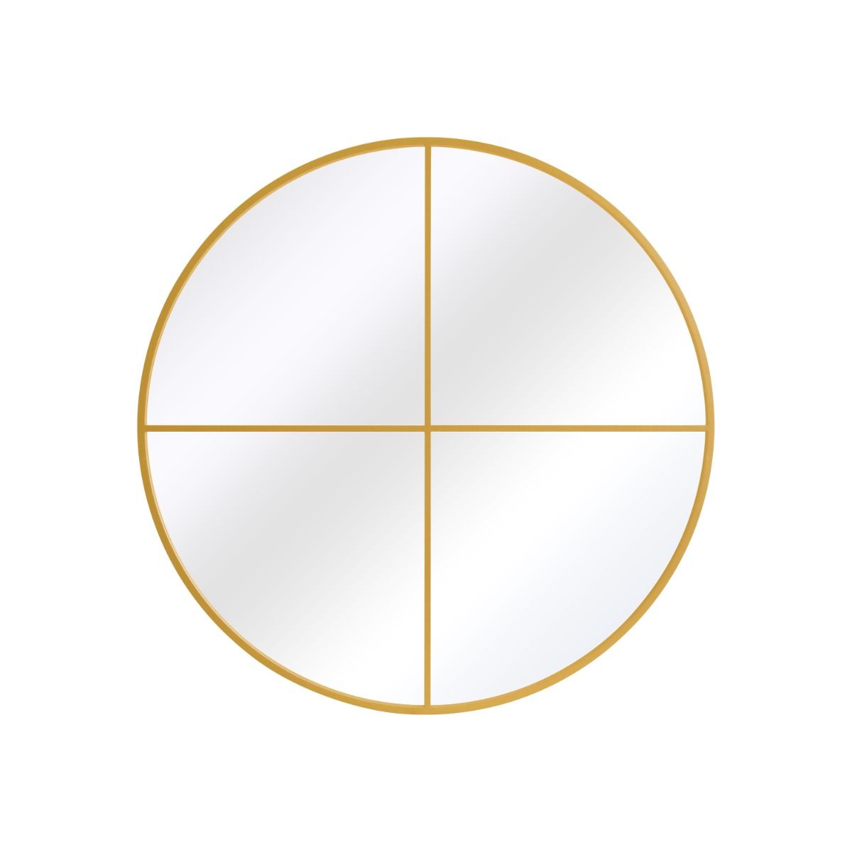MirrorOutlet Gold Extra Large Circular Window Metal Garden Wall Mirror (180x180cm) 5